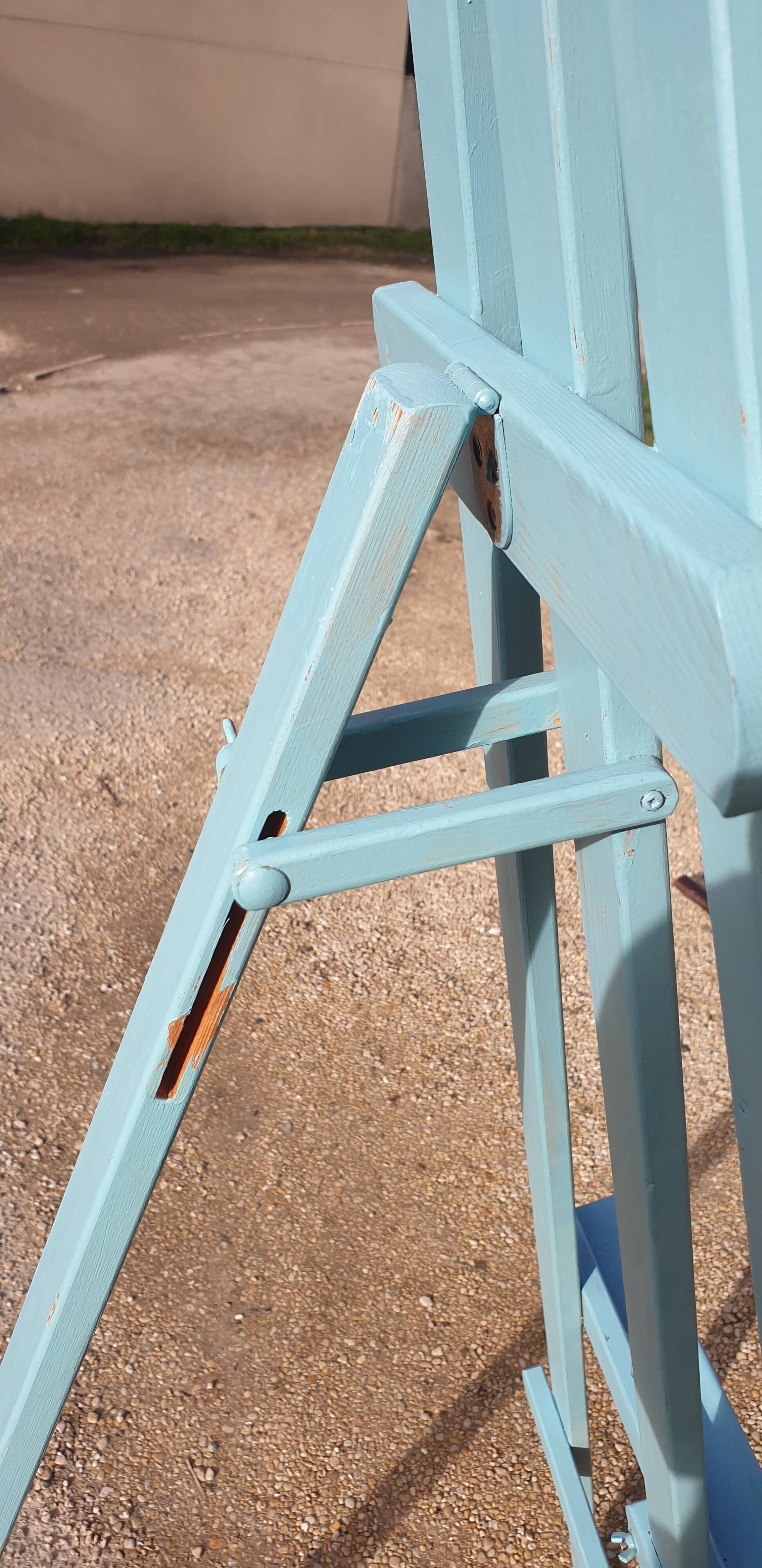 Painted wooden easel