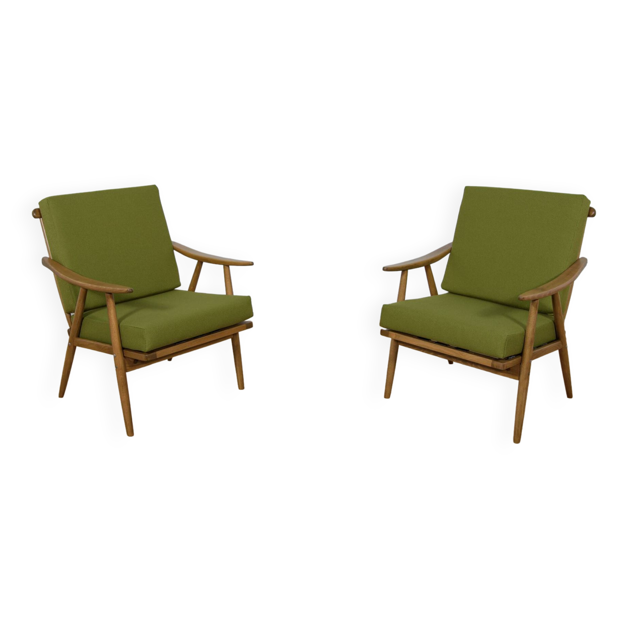 Fauteuils Mid-Century de Ton, 1960s, Set de 2