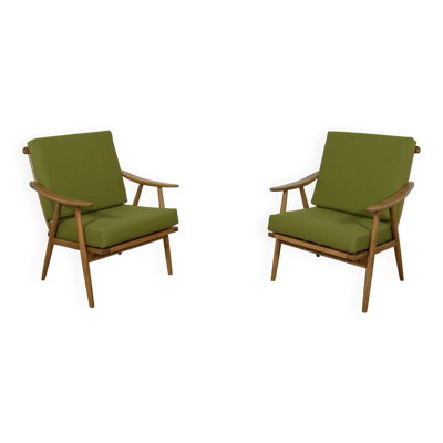 Fauteuils Mid-Century de Ton, 1960s, Set de 2