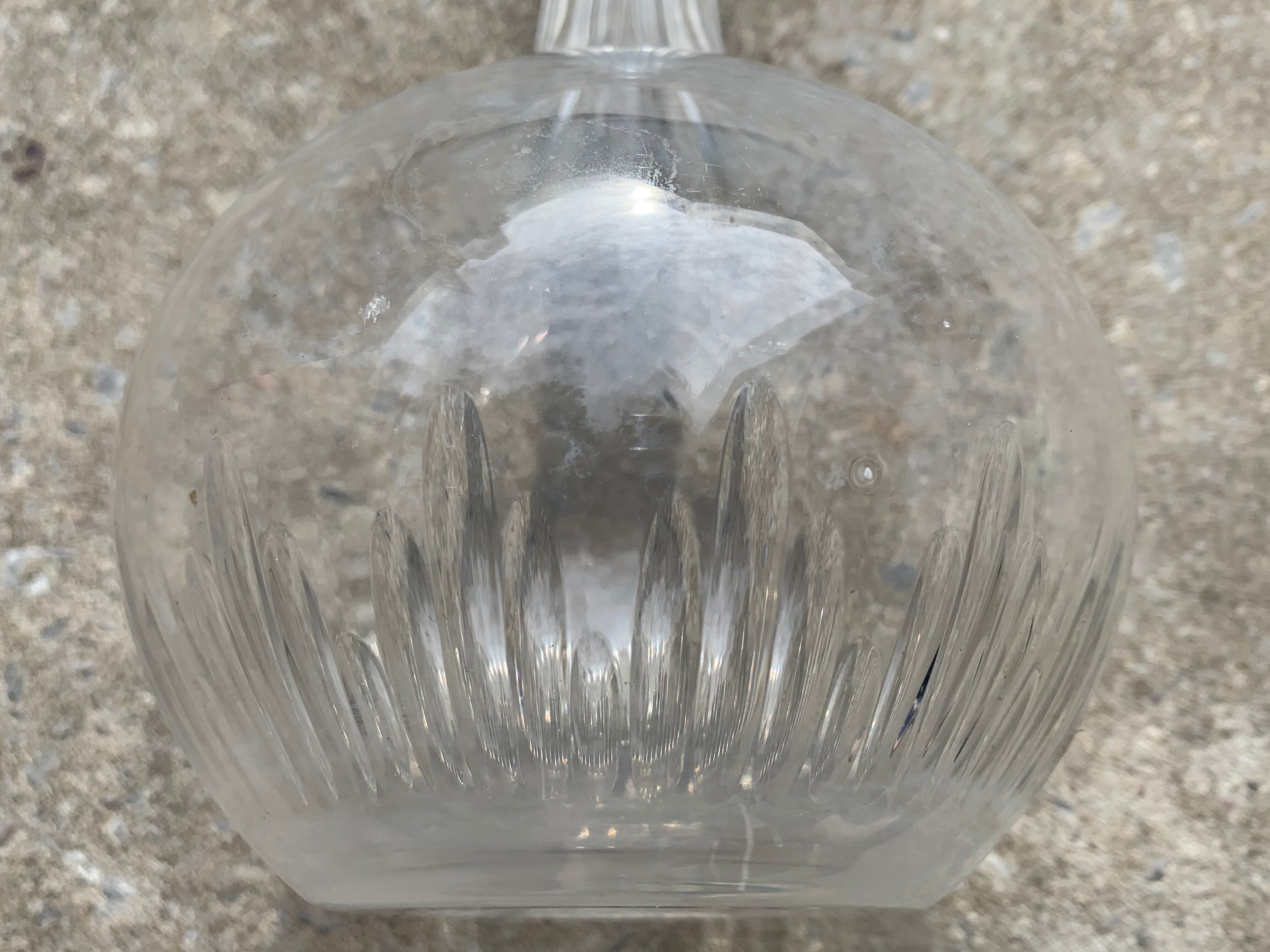 Old wine carafe with cork