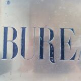 Plate bronze or brass "offices"