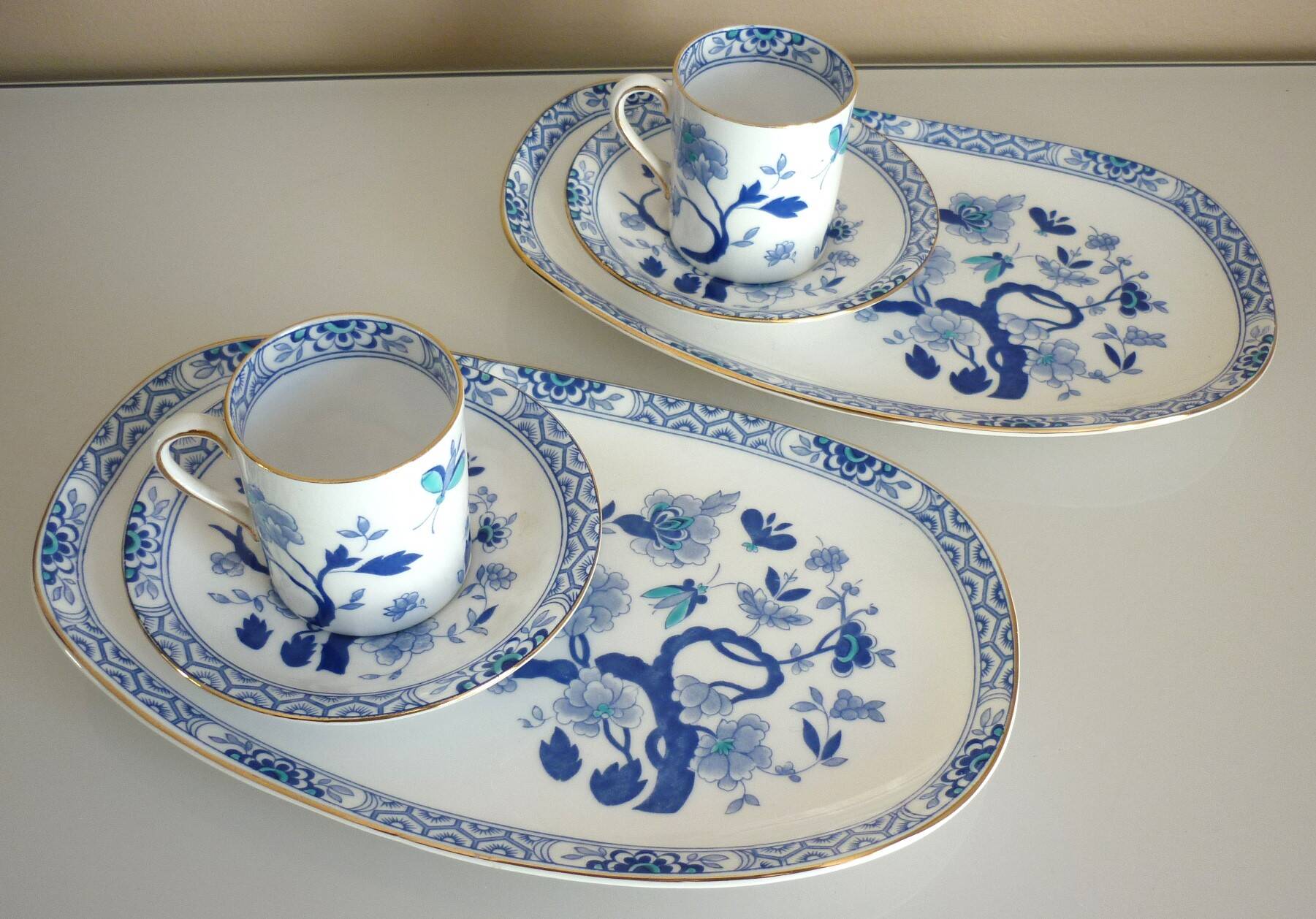 Royal Tuscan England, 2 breakfast services, tea, fine china