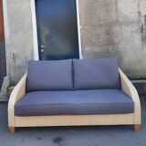 Yamakado hiroyuki sofa in woven wicker