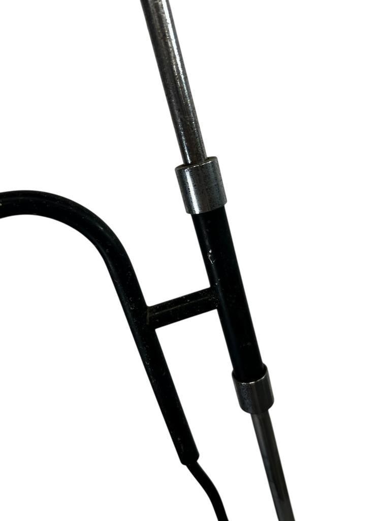 Vintage black chrome floor lamp