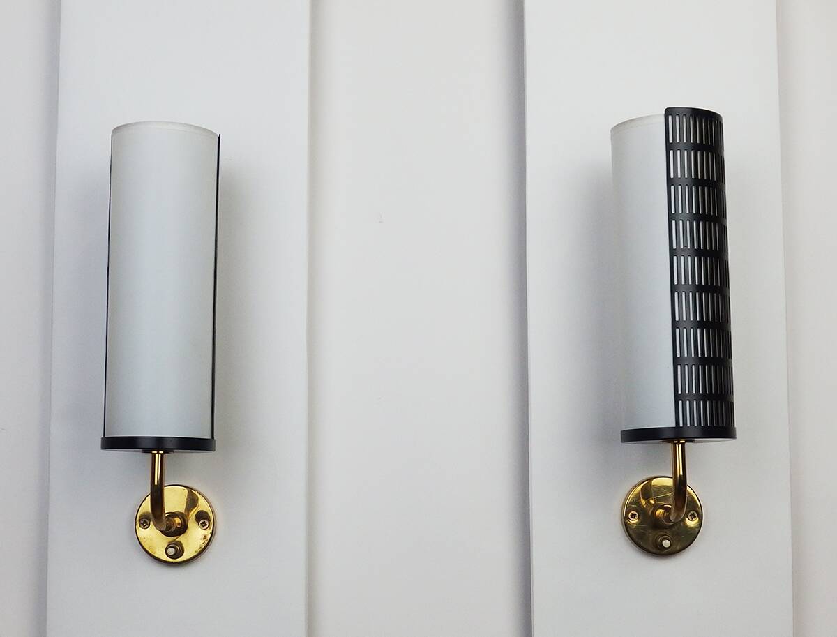 Pair of wall lights attributed to Maison Arlus