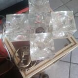 Glass ice cube lamp circa 1960