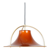 Danish vintage pendant lamp Single by Jo Hammerborg, Fog & morup, 1977
