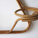 Rattan wall plant holders