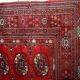 Vintage carpet Turkmen Tekke handmade 109cm