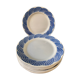 Series of 9 flat plates Saint Amand Les Eaux MDL Orcerame