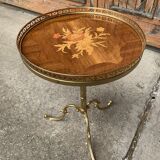 Table d’appoint en laiton vintage