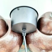 Lot de 2 suspensions métal couleur cuivre