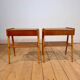 Pair of Danish oak bedside tables, 1960s