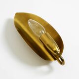 Beautiful original Mid Century Modern cone wall lamp made of brass