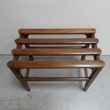 Vintage Dutch small oak bench 1930's