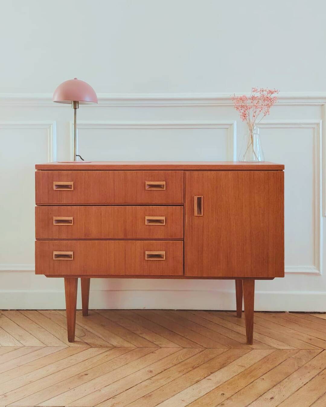 Enfilade vintage rénovée, années 60