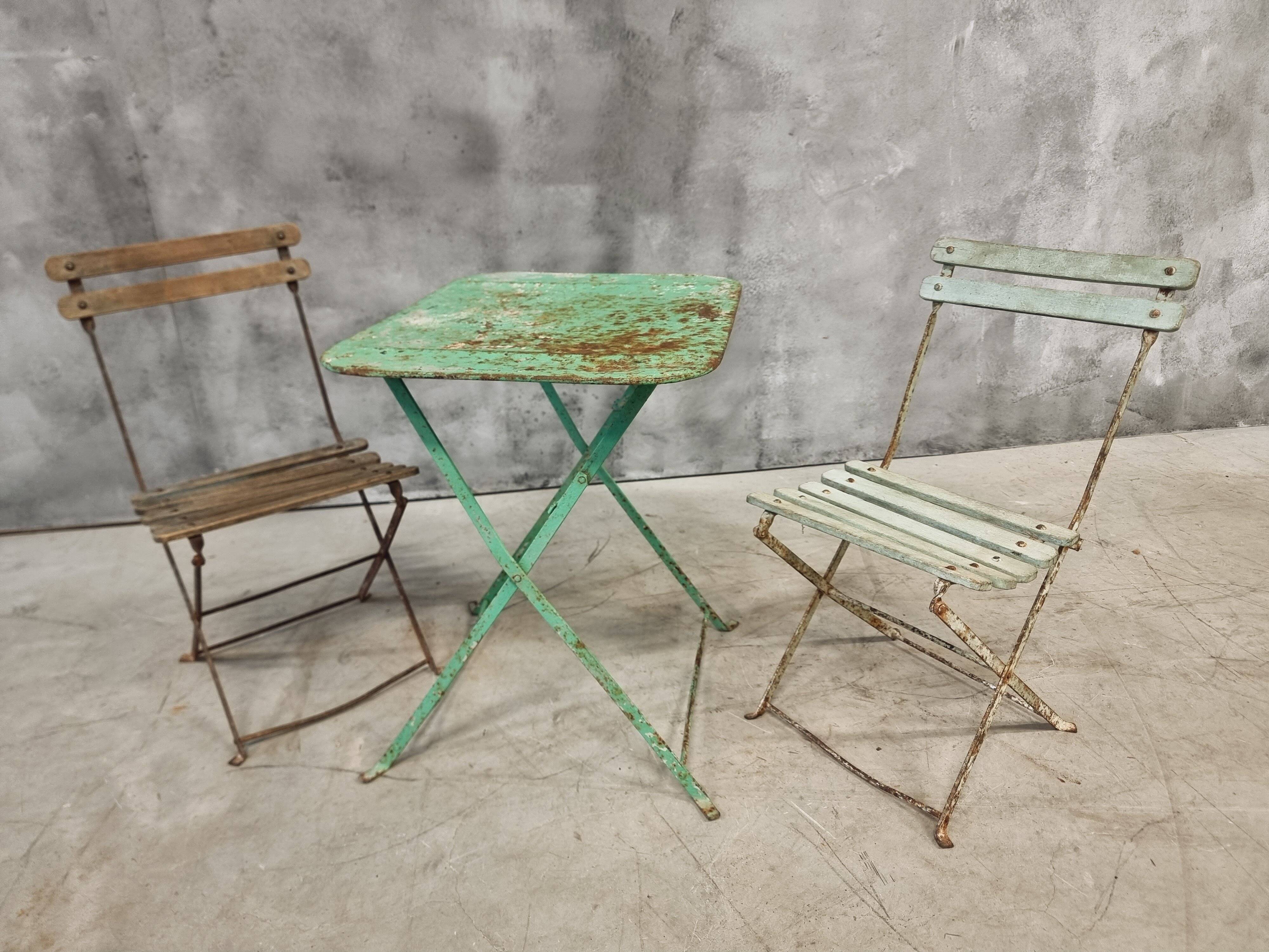 Antique French bistro set for children