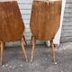 (Lot) 5 chaises vintage bois attribuées à Baumann (à restaurer)
