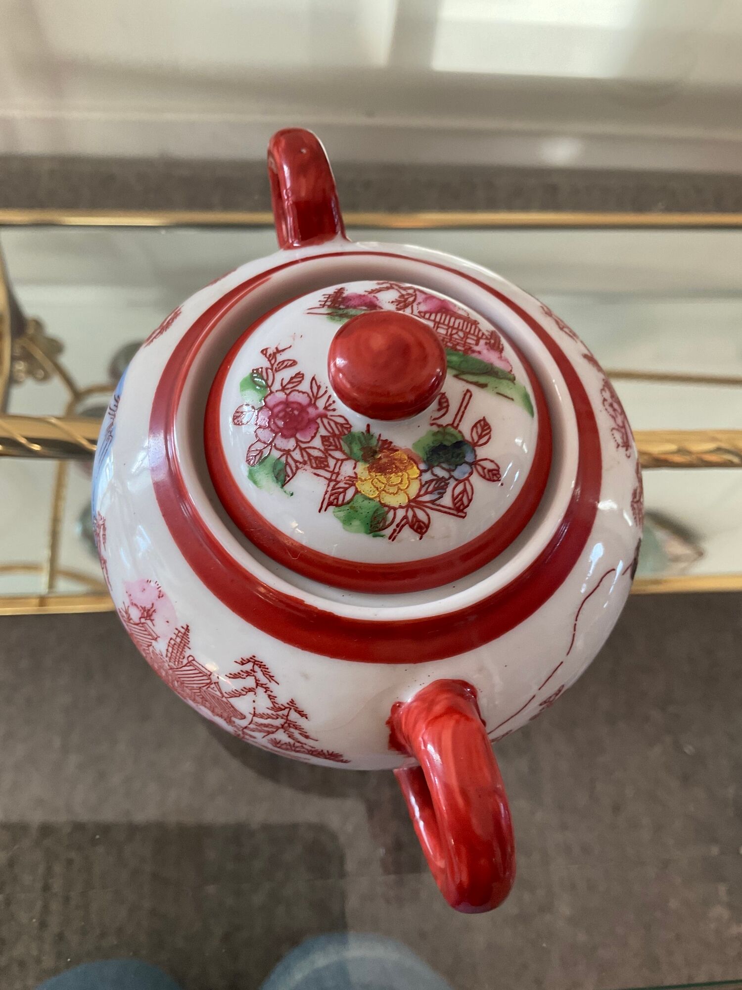 Old Japanese fine porcelain tea set