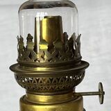 Moustiers earthenware decor kerosene lamp