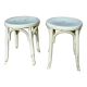 Paire de tabourets bistrots fischel bois courbé
