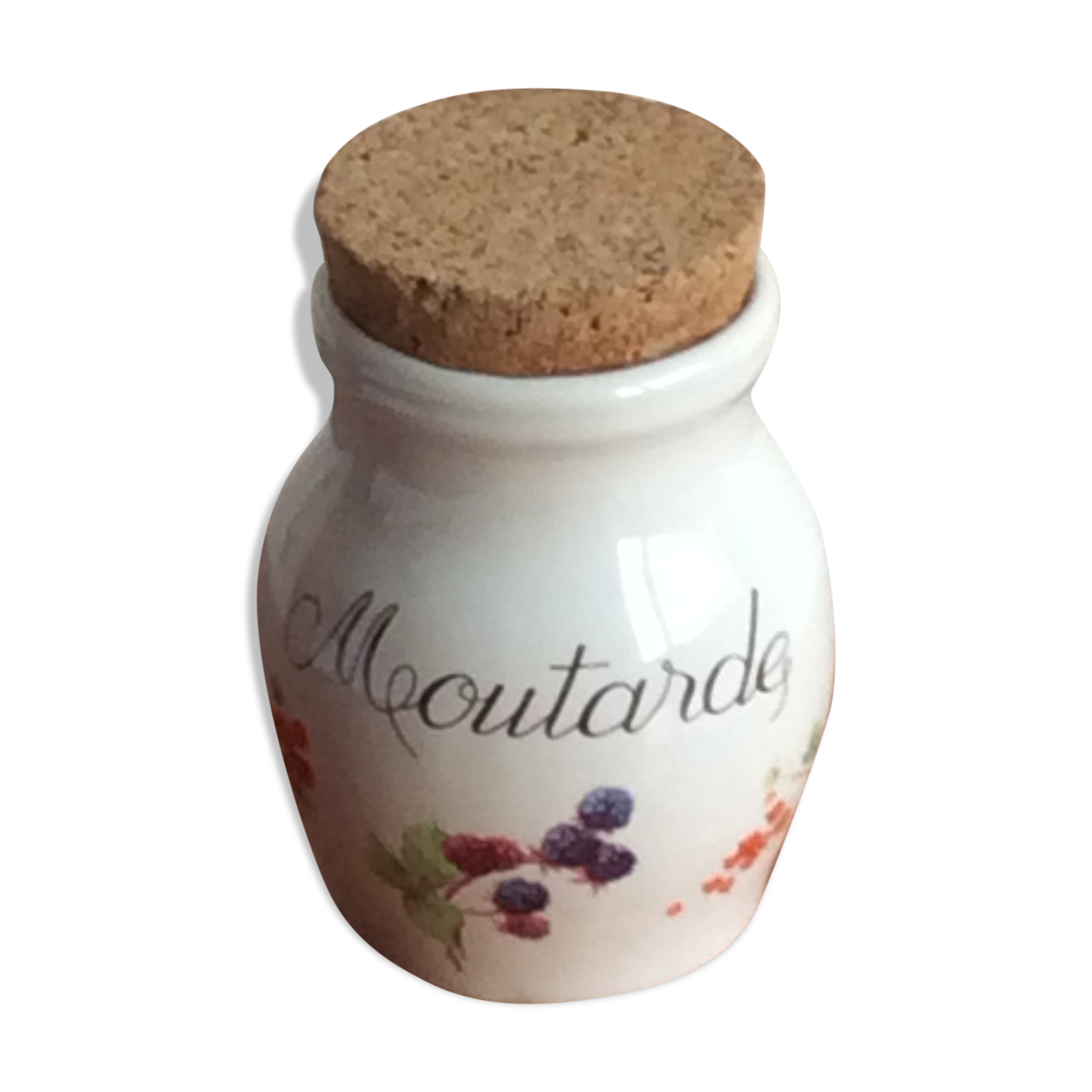 Revol porcelain mustard pot - vintage