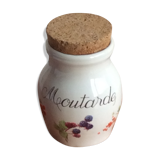 Revol porcelain mustard pot - vintage