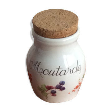 Revol porcelain mustard pot - vintage