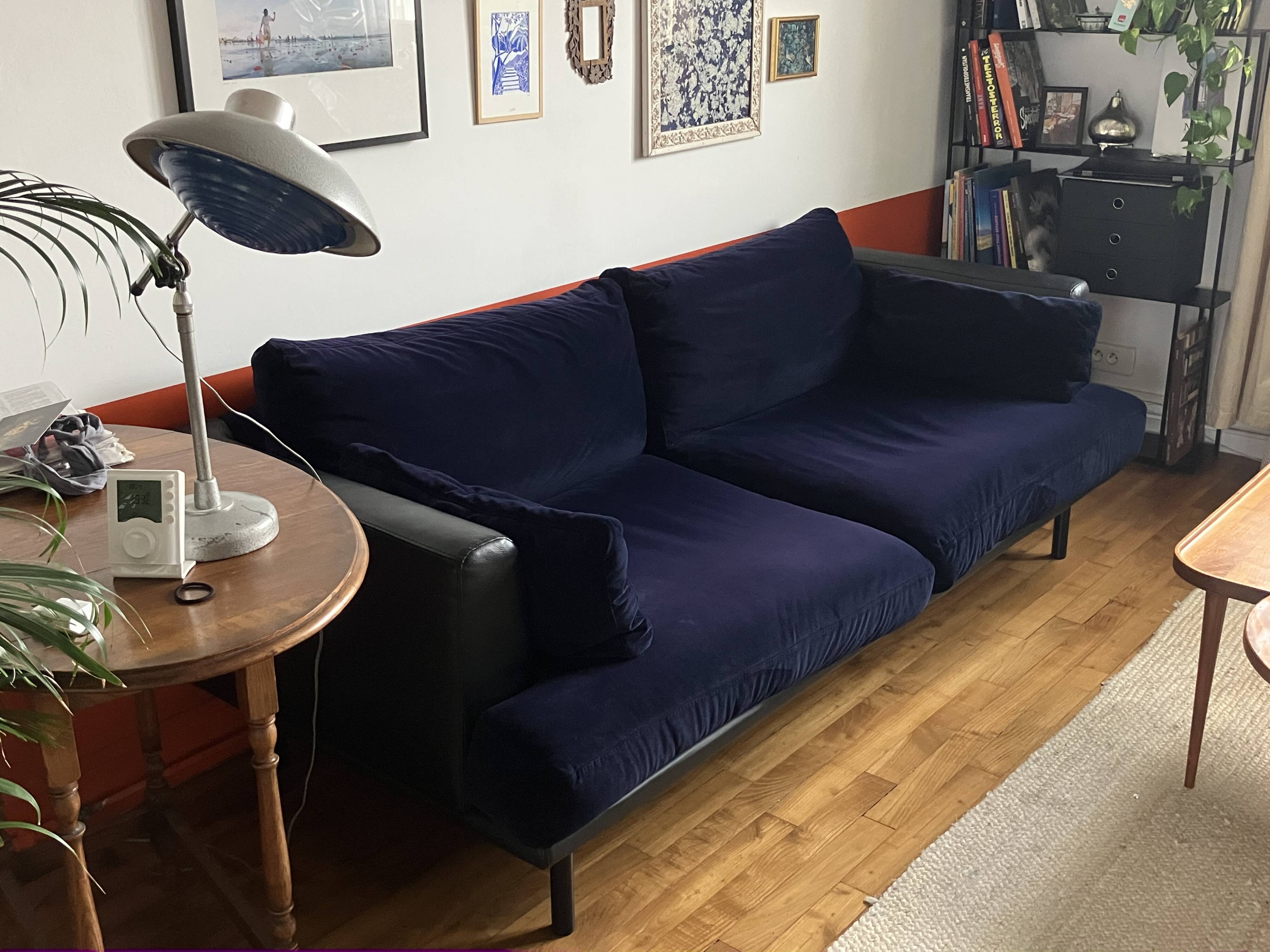 3-seater velvet sofa Habitat