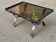 Vintage wrought iron and glass coffee table 90x60