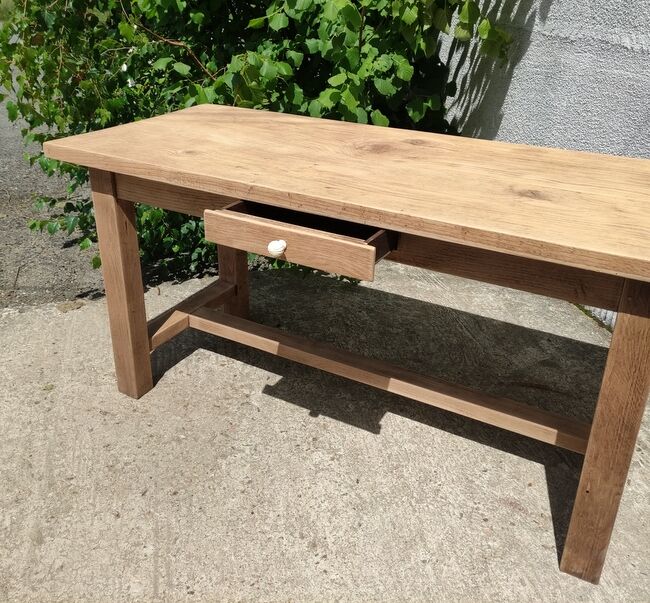 Solid oak farmhouse table
