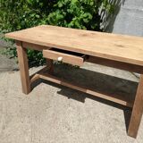 Solid oak farmhouse table