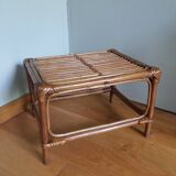 Wicker rattan end table
