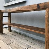 Etabli de menuisier chêne 250cm, début XX