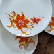 Assiettes Winterling décor floral seventies