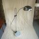 Large adjustable "Arc" lamp in marble and chrome, Italian design from the 1970s.