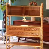 Bamboo display shelf