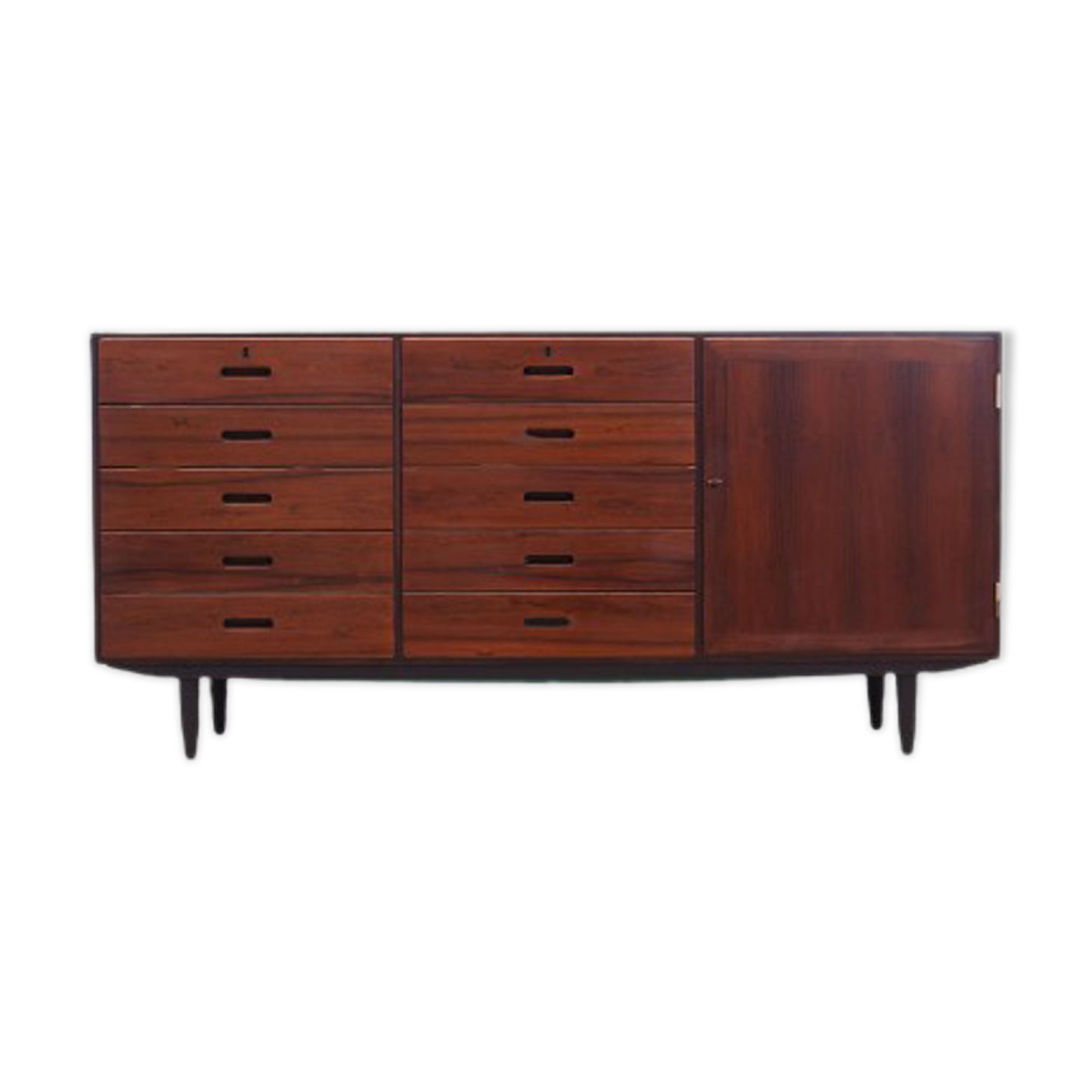 Rosewood chest of drawers, Danish design, 1970s, designer: Kai Winding