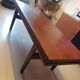 Scandinavian table convertible liftable in teak