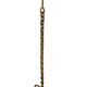 Brutalist floor lamp with chain links