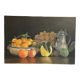 Oil on canvas, still life with fruit