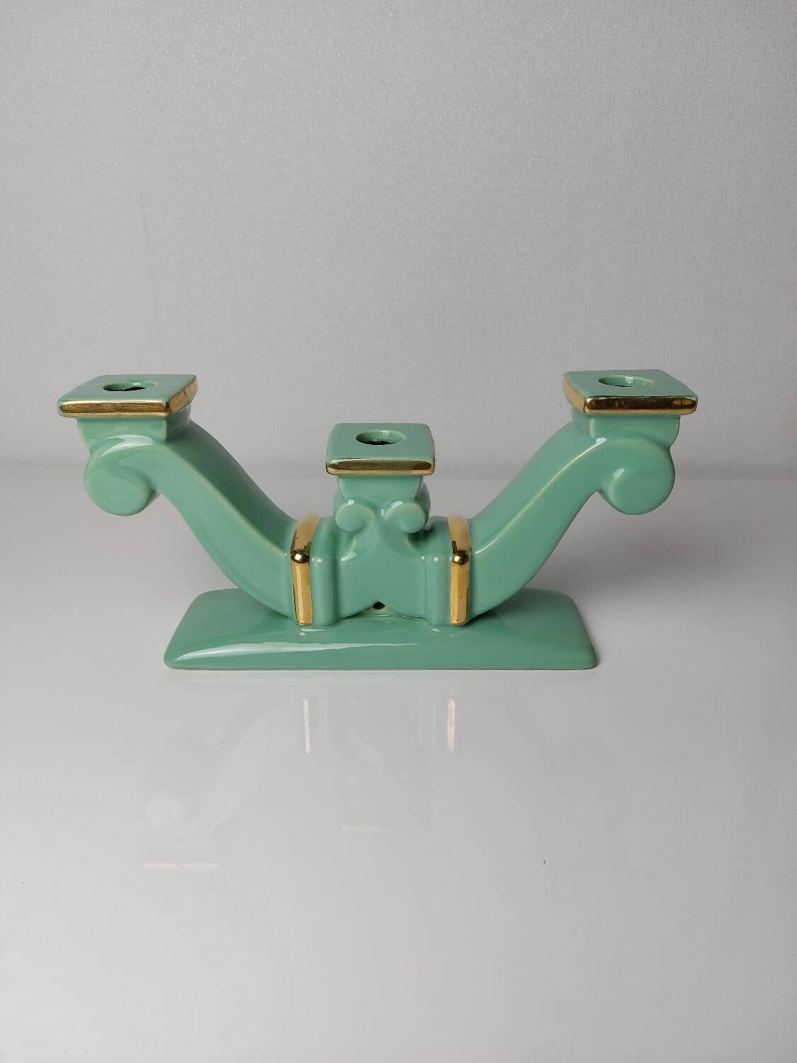 Art Deco St Clément ceramic candle holder