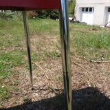 Dining table with red formica extensions