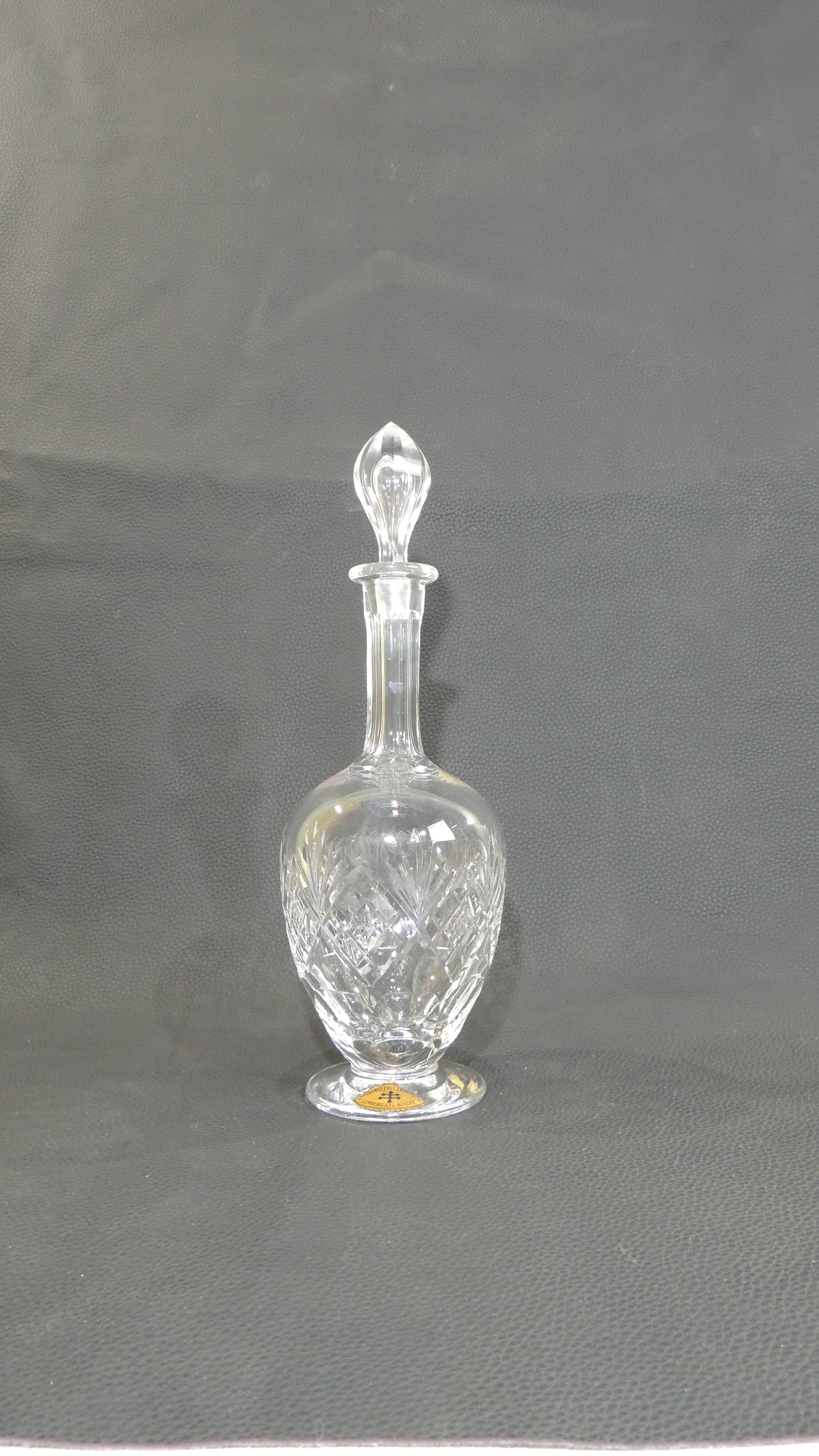 St Louis crystal wine carafe, Massenet model./vintage