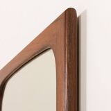 Danish rosewood mirror in the style of Aksel Kjersgaard, 1960s