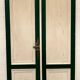 Double separation doors in 19th century patinated solid fir