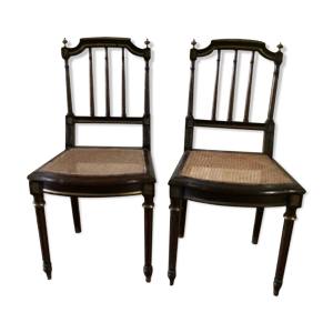 Paire de chaises Napoléon - filets
