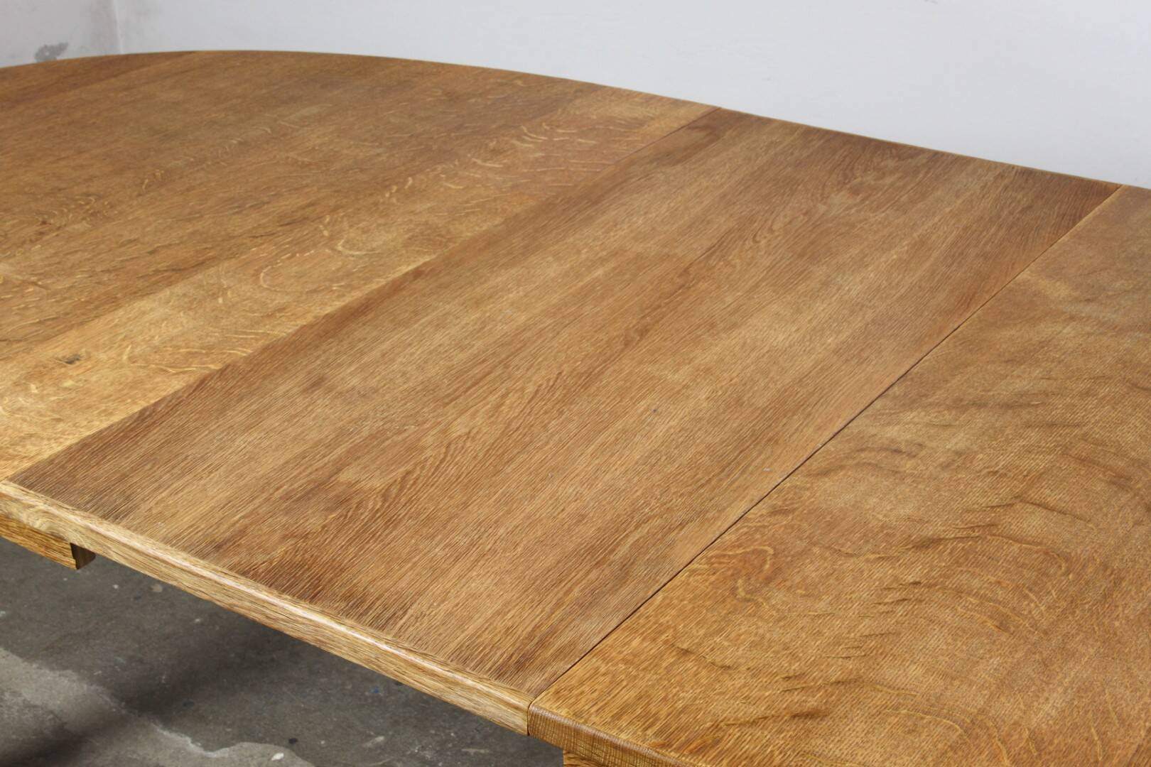Vintage Oval Danish Oak Dining Room Table, H. Kjærnulf style, 1960s