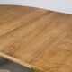 Vintage Oval Danish Oak Dining Room Table, H. Kjærnulf style, 1960s
