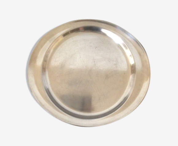 Plat semi-oval en métal argenté Beard Suisse
